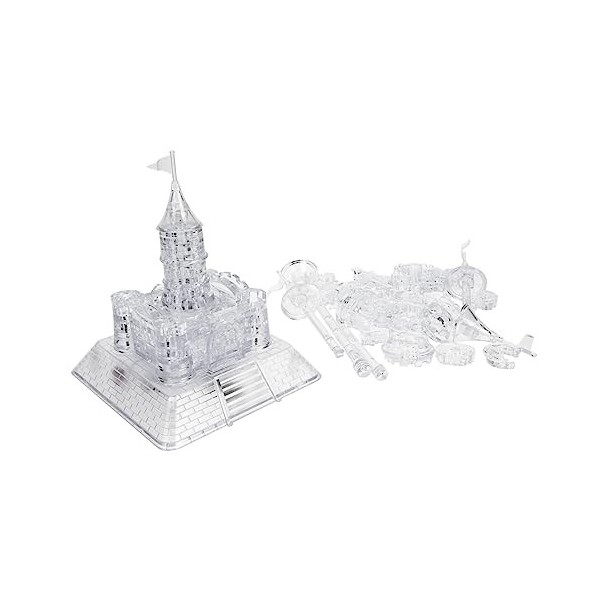 Toyvian 2 Ensembles Casse-tête du Château De Cristal Puzzle De Cristal De Château 3D Jeu Dassemblage De Puzzles Ornement De 