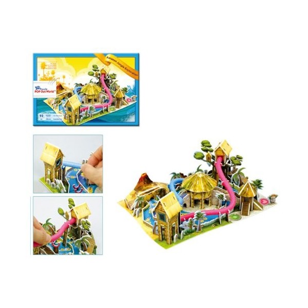 3D three-dimensional puzzle waterpark Amazon jungle expedition japan import 