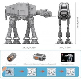 Mould King 21015 starplan Jouet MOC Film Game 6919 + PCS échelle électrique Marche Empire intérieur Marcheur électrique UCS T