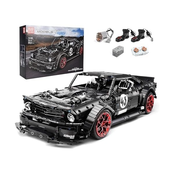 Mold King 13108 Mustang Car Building Kit, MOC Block Set, Jouet Cadeau pour Les Enfants de Plus de 8 Ans/Amateurs de Collectio