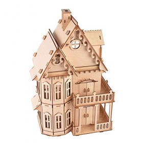 needlid Puzzle dassemblage en Bois 3D Exquis intéressant, modèle de Puzzle en Bois, Durable pour Les Enfants à la Maison fam