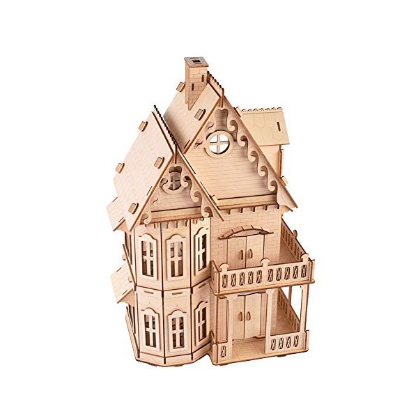 needlid Puzzle dassemblage en Bois 3D Exquis intéressant, modèle de Puzzle en Bois, Durable pour Les Enfants à la Maison fam