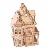 needlid Puzzle dassemblage en Bois 3D Exquis intéressant, modèle de Puzzle en Bois, Durable pour Les Enfants à la Maison fam