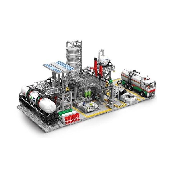 MISINI Technique M6014 City 3 en 1 Usine de Chimie Modèle Briques de serrage Kit Créativité MOC Modulaire Usine de Constructi