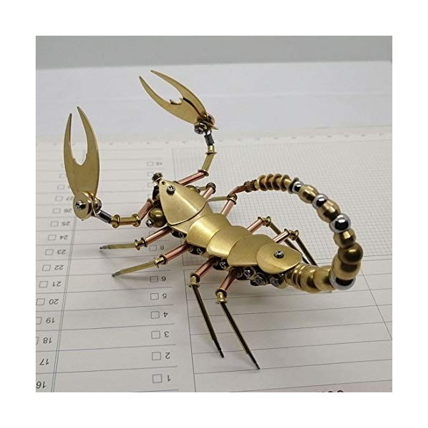 MAJOZ0 Puzzle 3D en Métal, Scorpion Maquette 3D Metal, Puzzle de Jeu de 3D pour des Enfants des Adultes