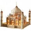 House De Puzzle en Bois 3D Royal Castle Taj Mahal avec Jouet Dassemblage Léger pour Enfants Kits De Modèle De Modèle De Adul