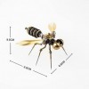 YANYUESHOP 90Pcs 3D Steampunk Insect Metal Puzzles Model Kits Mechanical Crafts - Bee, Ornament for Desk Toys Home Decor Coll