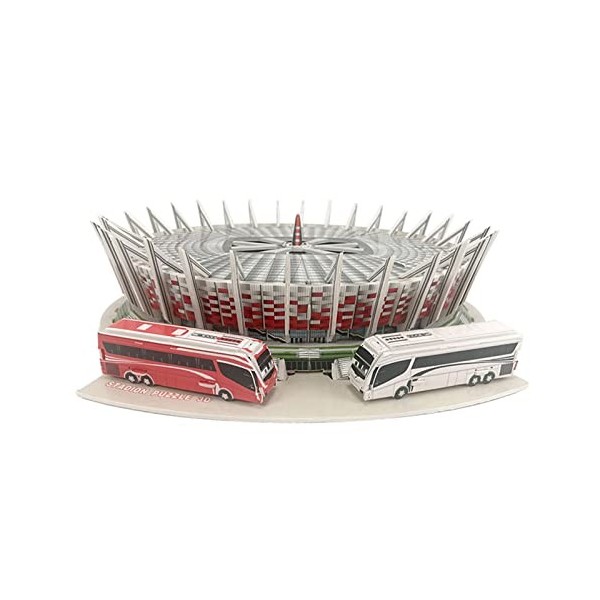 FMO 3D Puzzles Modèle de Stade, Stade de Narodowy, Adulte Jouets Cadeau, 10,2 × 11,4 × 2,8 Pouces