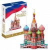 St. Basils Cathedral - World Great Architecture - 173 Pieces BIG SIZE 3D Puzzle - Cubic Fun Series japan import 