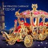 LWKBE 3D Puzzles en métal pour Adultes, Princesse Chariot Modèle Kits Bricolage Cerveau Teaser Puzzles 3D Métal Modèle Bâtime