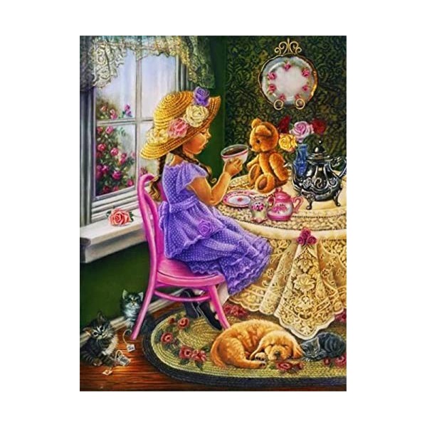 Puzzle pour Adultes de 1000 pièces little girl-1500 Puzzle créatif Difficile Grand Puzzle éducatif Anti-Stress Jouets pour Ad