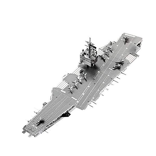 SY-Heat Modèle Navire Porte-Avions de modèle assemblé Casse-tête en métal Navire de Guerre Statue décoration Jouets Puzzle 3D