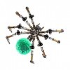 Novaray Puzzle 3D en métal, 270 pièces, modèle araignée, kit de bricolage avec boule de cristal LED de 3 cm, kit de montage 3