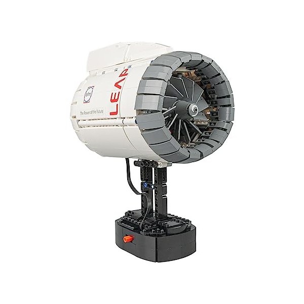 MERK Technique Turbofan Engine - Modèle de blocs de construction - MOC-133571 CFM LEAP - Kit de serrage - Compatible avec Leg