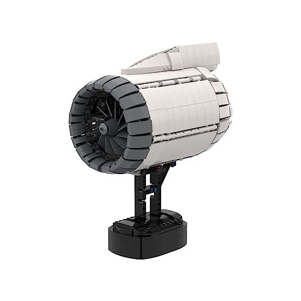 MERK Technique Turbofan Engine - Modèle de blocs de construction - MOC-133571 CFM LEAP - Kit de serrage - Compatible avec Leg