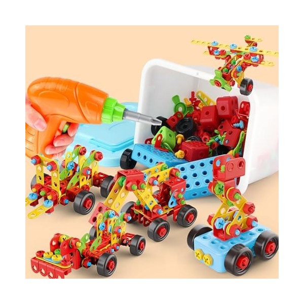 NOOLY 288 Pièces Jouet De Puzzle De Construction Créatif pour Garçons Et Filles De 3 Ans Et Plus NLSJM-01