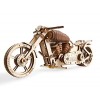 UGEARS Moto avec Sidecar Puzzles 3D - Cadeau de la Fête des Pères UGR-10 Moto Scrambler Kits de Modèles en Bois pour Adultes 