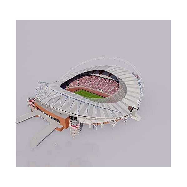 FMO 3D Puzzles Modèle de Stade, Estadio Azteca Stadium, Adulte Jouets Cadeau, 12,8 × 11,4 × 3 Pouces