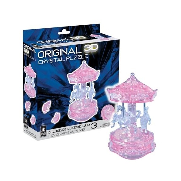 Original 3D Crystal Puzzle - Deluxe Carousel