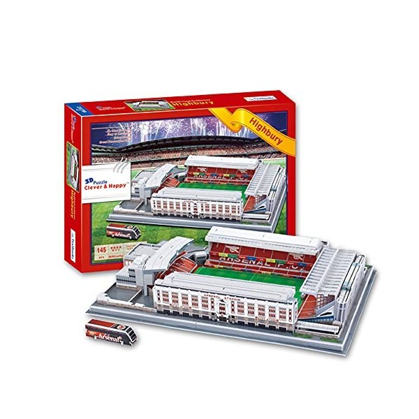 SDBRKYH Stadium Jigsaw Modèle, Modèle dassemblage de bâtiment 3D de Highbury, des Jouets éducatifs Cadeaux et Souvenirs