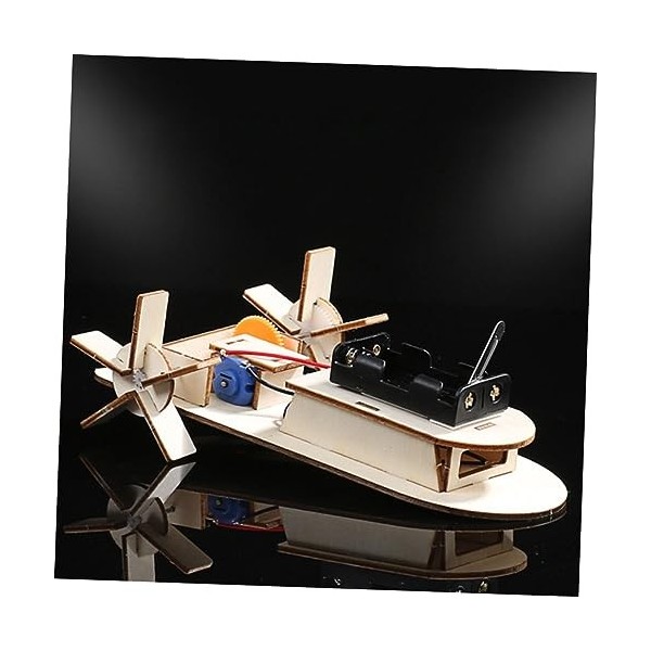 Totority 6 Pièces Bricolage Bricolage Bateau en Bois 3D Bateau en Bois Puzzle 3D Puzzle Enfants Ensembles De Jeu Puzzle Puzzl