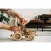 Wood Trick Kit de Modèle de Tracteur Mécanique en Bois à Construire pour Adultes et Enfants - 2 Vitesses - Puzzles en Bois 3D