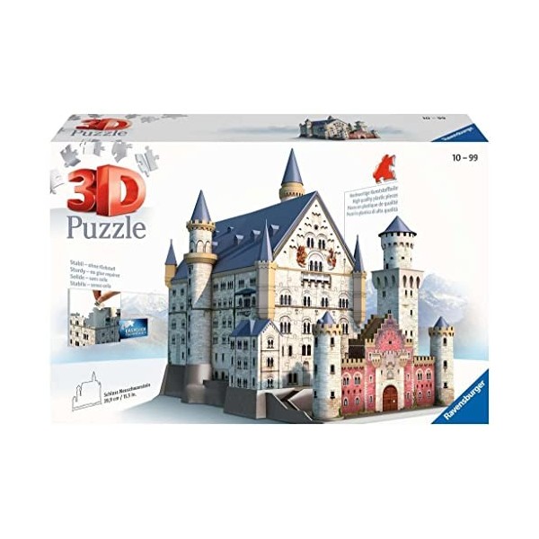 Ravensburger - 12573 - Puzzle 3D Building - 216 Pièces - Neuschwanstein
