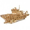 Wood Trick Yacht Casse-tête mécanique 3D en bois pour adultes et enfants à construire - Kits de modélisme pour adultes - DIY 