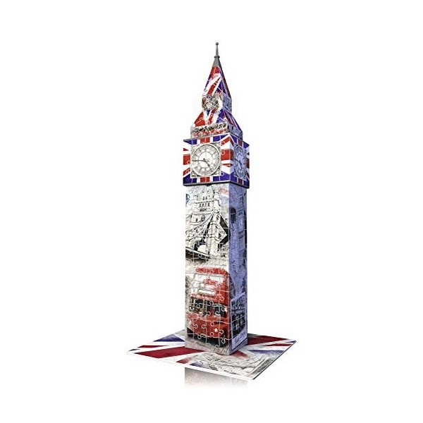 Ravensburger - 12582 - Puzzle 3D - Big Ben Flag - 216 Pièces