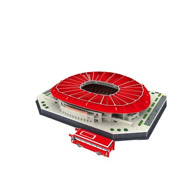 SDBRKYH Modèle de Terrain de Football, Wanda-Metropolitano Stadium Puzzle de Stade Madrid Concours de Football Football Footb