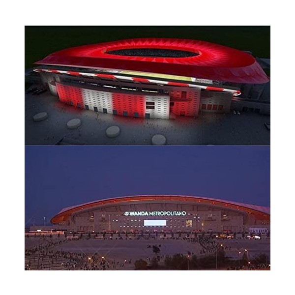 SDBRKYH Modèle de Terrain de Football, Wanda-Metropolitano Stadium Puzzle de Stade Madrid Concours de Football Football Footb