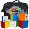 Oostifun FunnyGoo 6 Ensemble de Cubes Magiques sans Autocollant avec Sac de Transport spécial, 2x2 3x3 4x4 5x5 6x6 7x7 Ensemb
