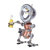 JoyMate Puzzle en métal 3D pour adultes, tête courbée mécanique 3D en métal, jouet Steampunk décoratif, cadeau pour homme