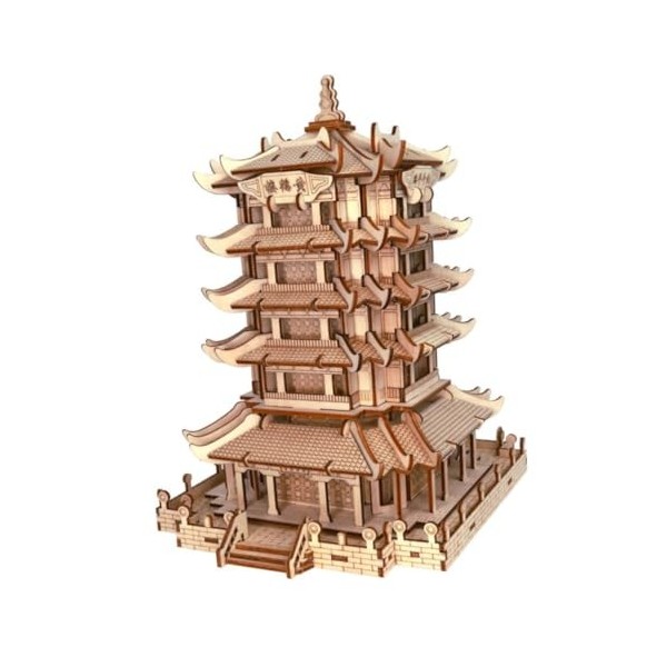 Abaodam énigmes Jouets pour Enfants Bricolage Puzzle 3D en Bois Bambou