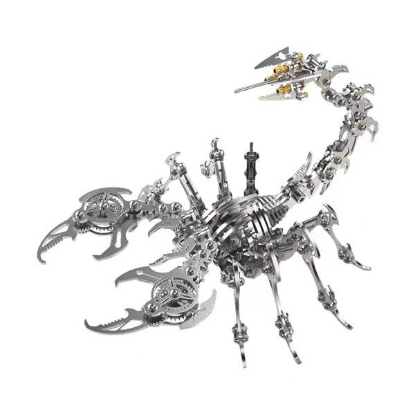 Puzzle 3D en métal - Scorpion King - Kit de modélisation mécanique - Pour adultes - Miniatures dinsectes sophistiqués - Joue