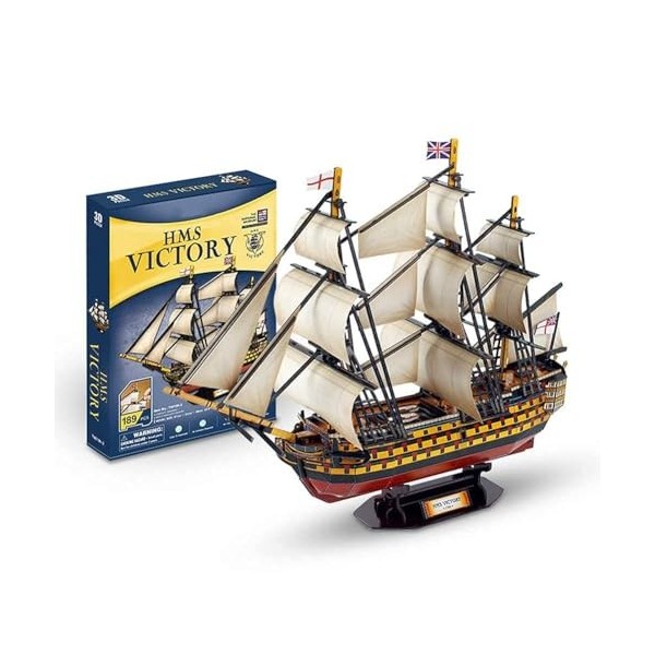 FLADO Puzzles 3D Grand Navire de la Victoire Kits de modèles de voilier pour Adultes et Adolescents Puzzles 3D Modèle de voil