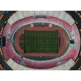 SDBRKYH Terrain de Football américain Puzzle 3D, Centre Sportif de Tianhe Stadium Model Building Décoration Fan Gift Collecti