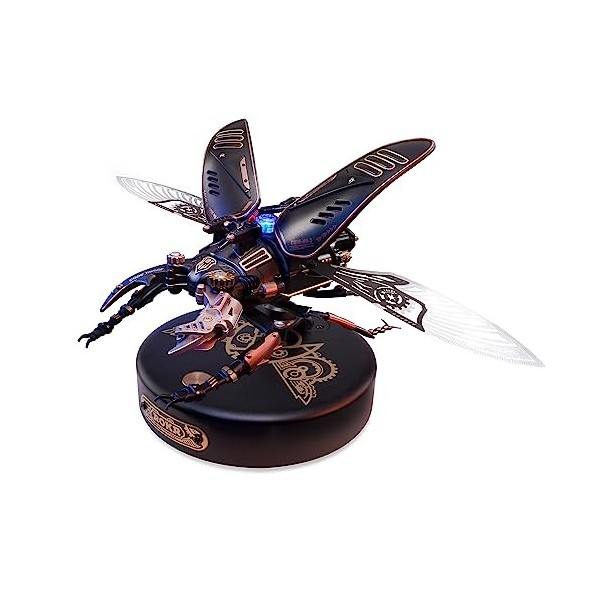 ROKR Puzzles en Métal 3D Stag Beetle Kits de Moteur en Plastique pour Adultes pour Construire Un Cadeau dâge Mécanique pour 