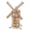 UGEARS Moulin 3D - Miniature Mécanique en Bois - Puzzle A Encastrement Adulte - Puzzle A Construire Tour de Moulin - Jeu Educ