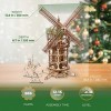 UGEARS Moulin 3D - Miniature Mécanique en Bois - Puzzle A Encastrement Adulte - Puzzle A Construire Tour de Moulin - Jeu Educ