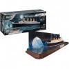 Revell-5599 Revell 05599 RMS Titanic + Puzzle 3D Iceberg modèle Bateau à Construire 1:600, RV05599, Multicolore