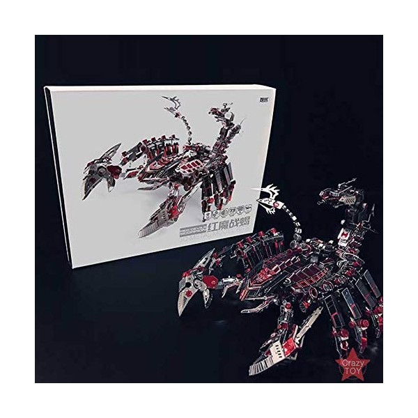 Microworld D003 Puzzle 3D en métal Motif scorpion Rouge