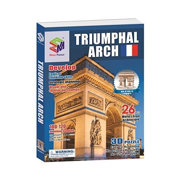 Magic Puzzle Triumphal Arch, 26 Pieces by 3d Puzzle Place