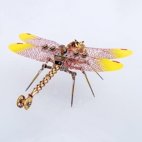 Novaray Puzzle 3D en métal libellule, 150 pièces mécaniques 3D libellules en métal, montage animal, modèle animal, créatif, t