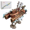 APAP Puzzle 3D Steampunk en bois, bateau spatial fantastique, chef-dœuvre de bricolage, 20 mille miles sous la mer, modèle 