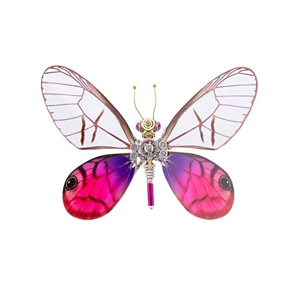 Lumitex Cithaerias Aurorina Papillon Puzzle 3D en métal, 150 pièces, à monter soi-même, kit de modélisme, ornement, cadeau po