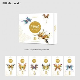 Microworld Puzzle papillon 3D en métal découpé au laser Z039