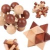 Purfresh Calendrier de lAvent 2023 pour enfants et adultes - 9 pièces - Puzzle en bois 3D - Puzzle en bois - 7,5 cm