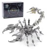 EASYTAB Puzzle 3D en métal Scorpion, modèle de roi Scorpion, animal mécanique Steampunk, puzzle 3D en métal adulte, unique, 2