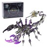 DUZU Puzzle 3D en métal pour adultes - DIY Scorpion roi en métal 3D - Puzzle 3D - Kit de construction en métal - 200 pièces -